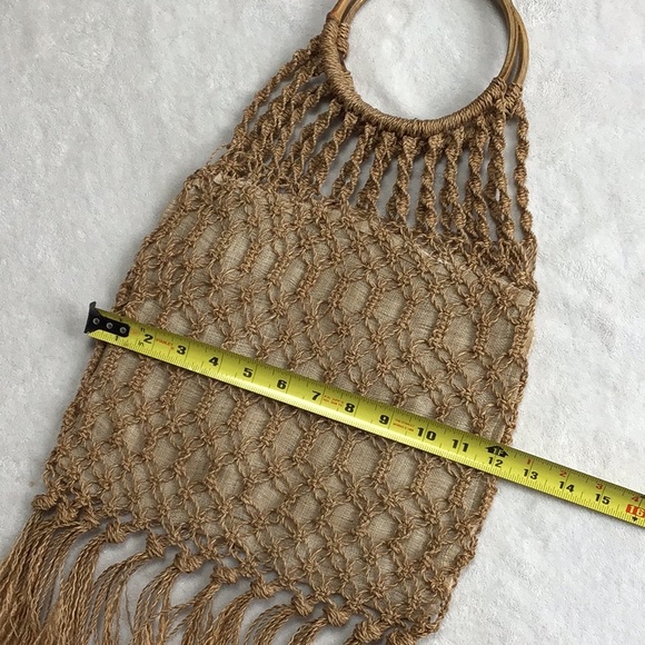 Vintage Jute French Market Bag Pristine Condition - Picture 7 of 8